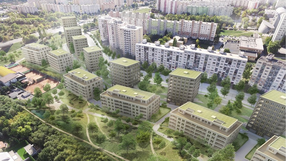 Výstavba bytového komplexu na sídlisku KVP  , Košice